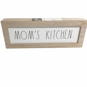 RAE DUNN moms kitchen wooden farmhouse sign